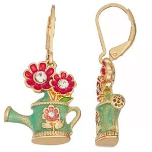 Napier | Summer Garden/Watering Can Drop Earrings | NEW/NEVER WORN